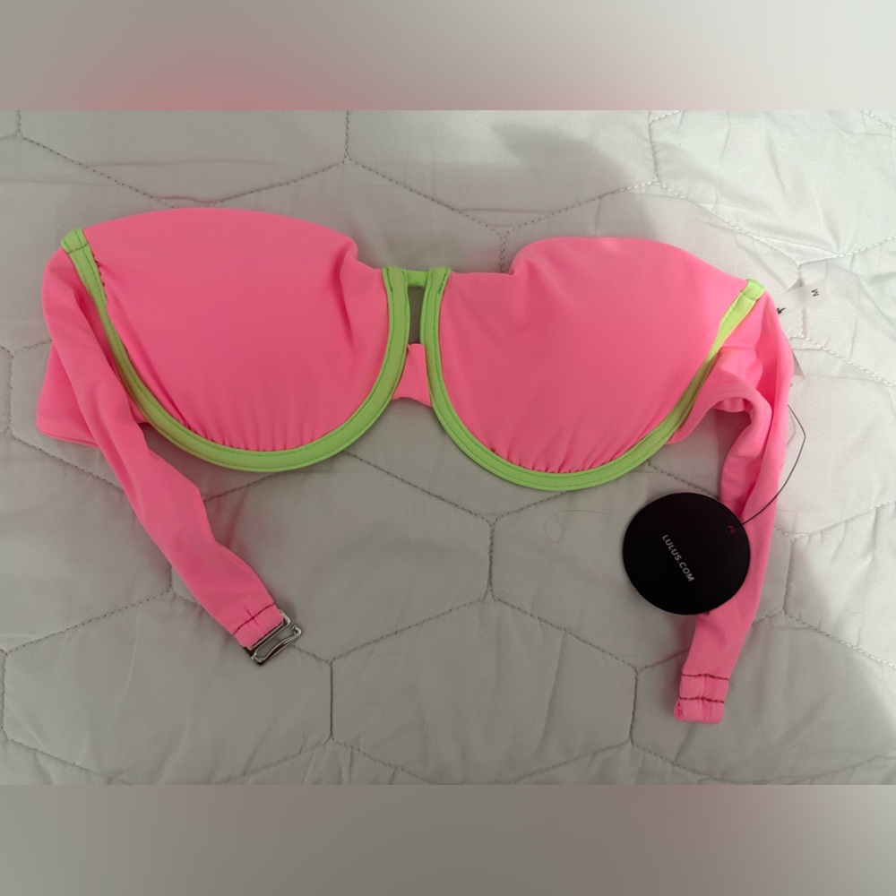 lulus NWT strapless bikini top